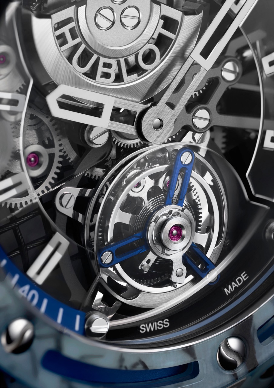 HUBLOT BIG BANG TOURBILLON NOVAK DJOKOVIC GOAT EDITION BLUE (1) Large