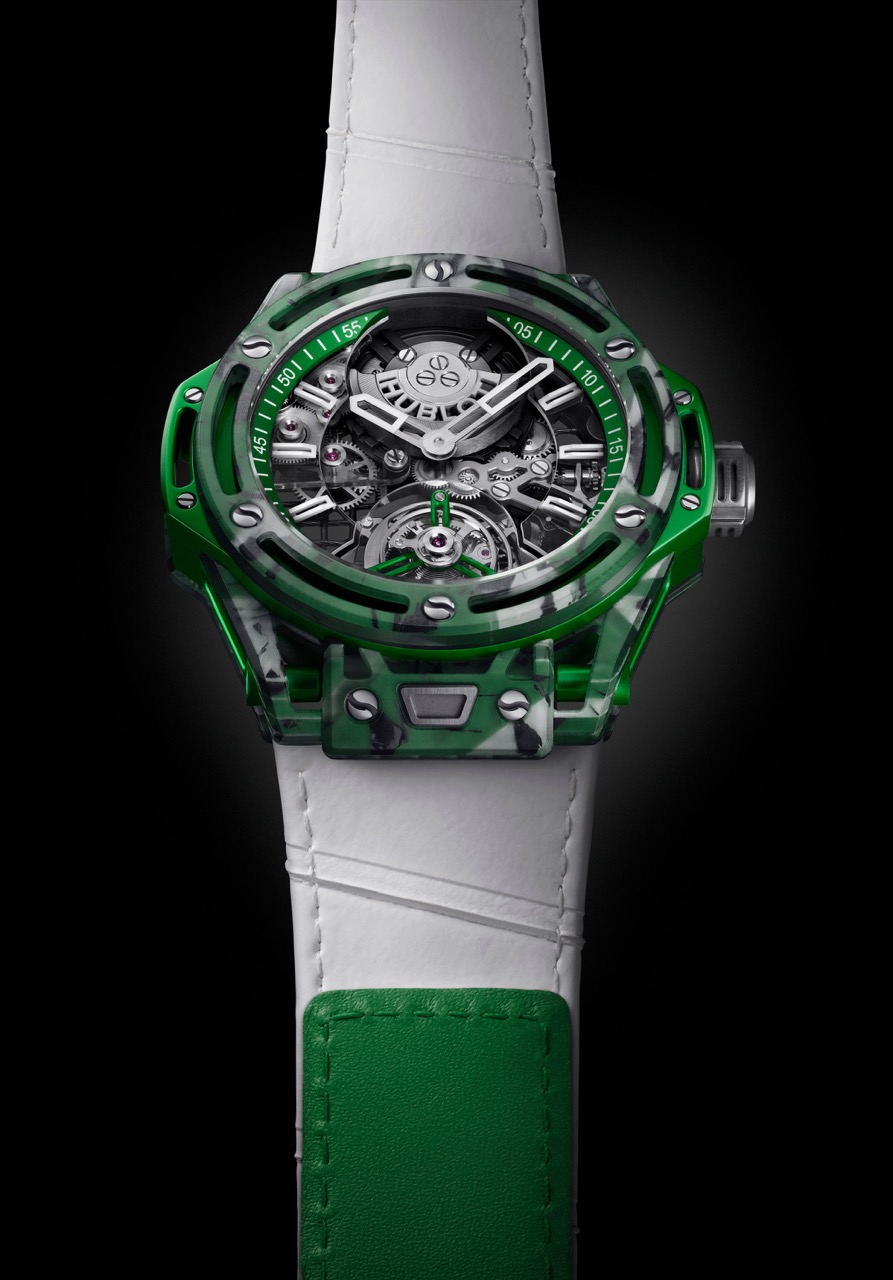 HUBLOT BIG BANG TOURBILLON NOVAK DJOKOVIC GOAT EDITION GREEN (6) Large