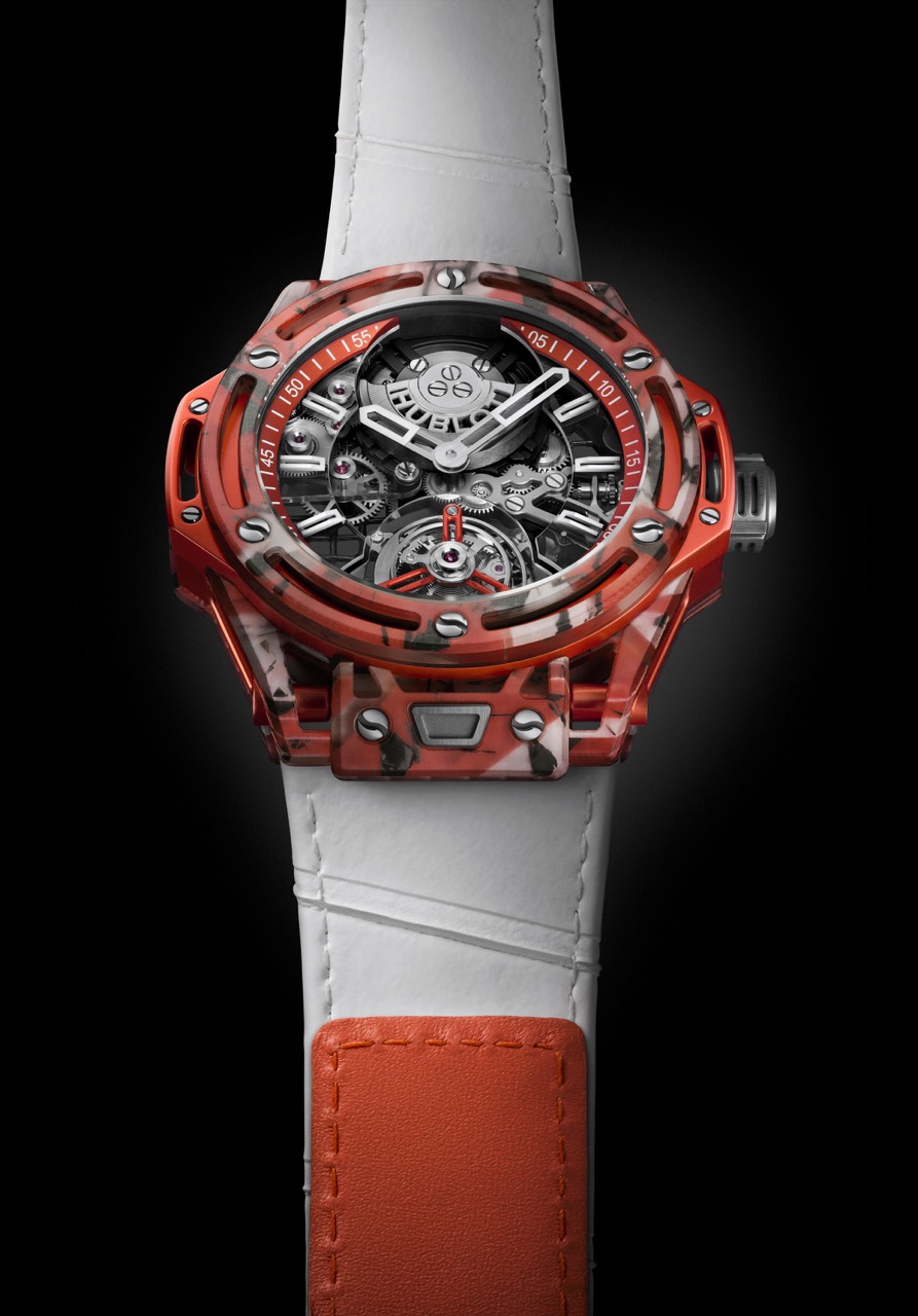 HUBLOT BIG BANG TOURBILLON NOVAK DJOKOVIC GOAT EDITION ORANGE (3) Large