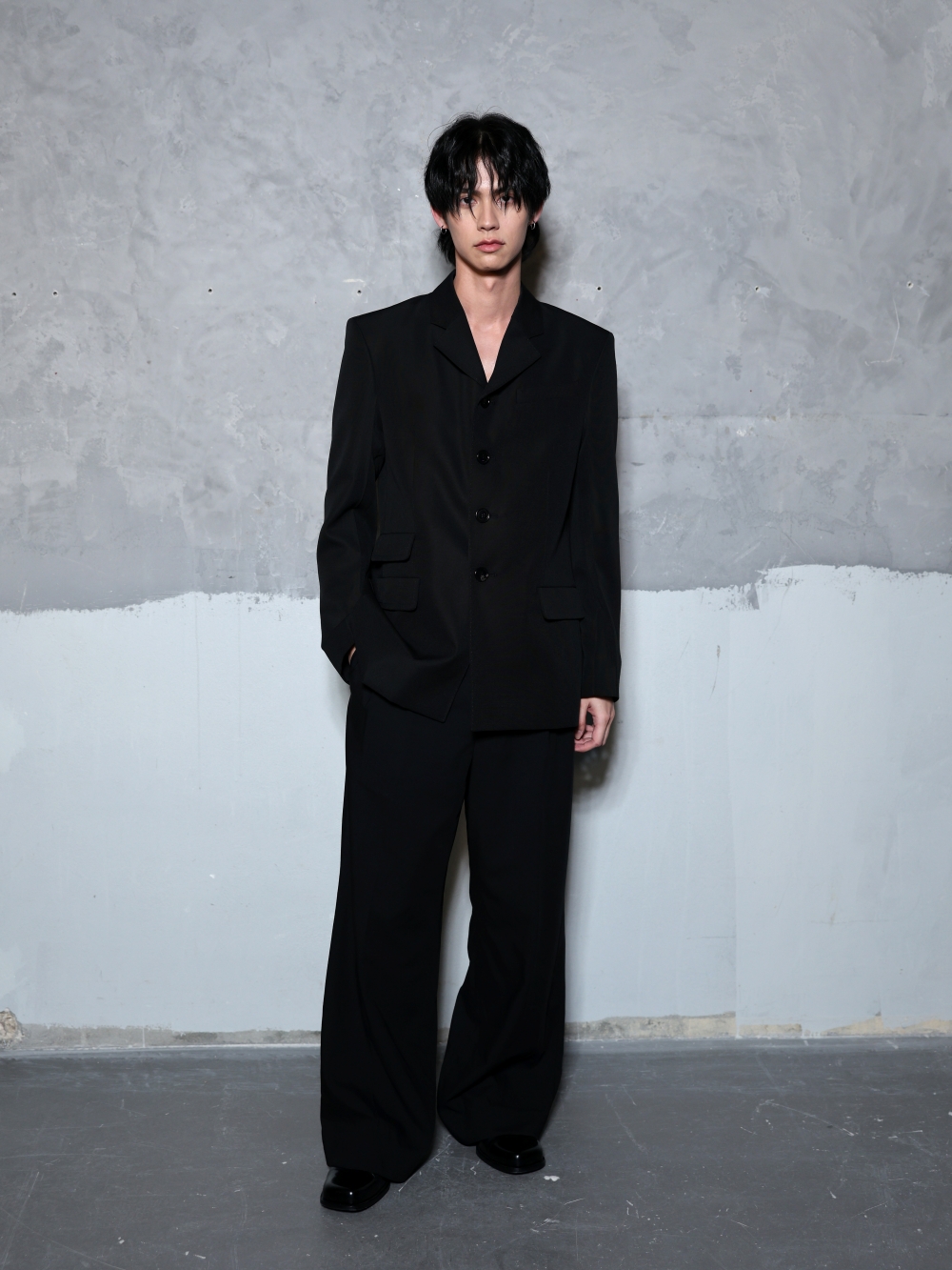 PARIS, FRANCE - JANUARY 21: Bright attends the Ami Paris Menswear Fall/Winter 2026-2027 show as part of Paris Fashion Week on January 21, 2026 in Paris, France. (Photo by Arnold Jerocki/Getty Images for Ami Paris)