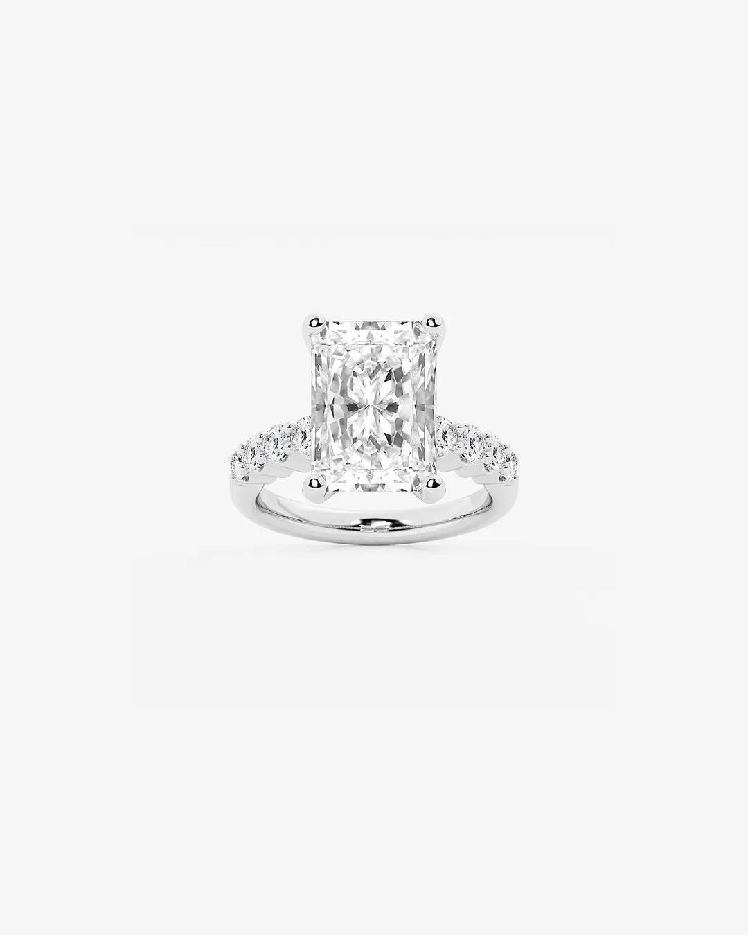 Amelia 8 2_3 ctw Radiant Lab Grown Diamond Graduated Engagement Ring by Grown Brilliance
