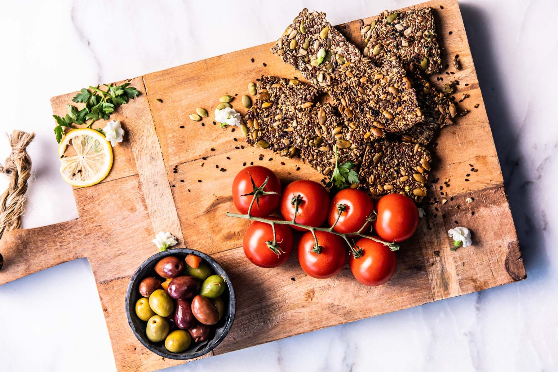 Healthy Multi-Seed Crackers