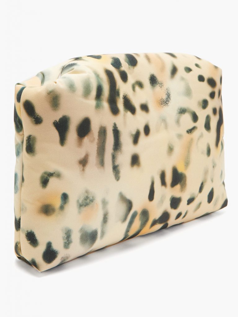 Leopard-print coated-canvas pouch Kassl