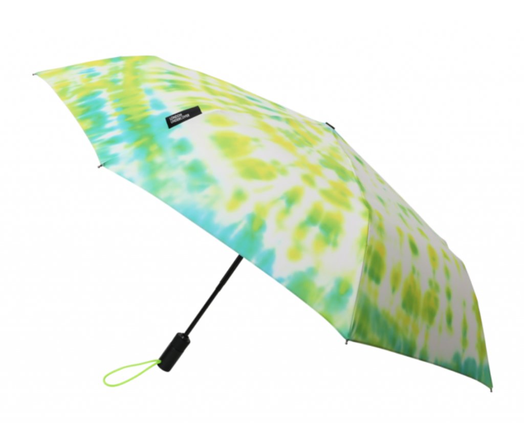 London Undercover Foldable Umbrella in Tie Dye