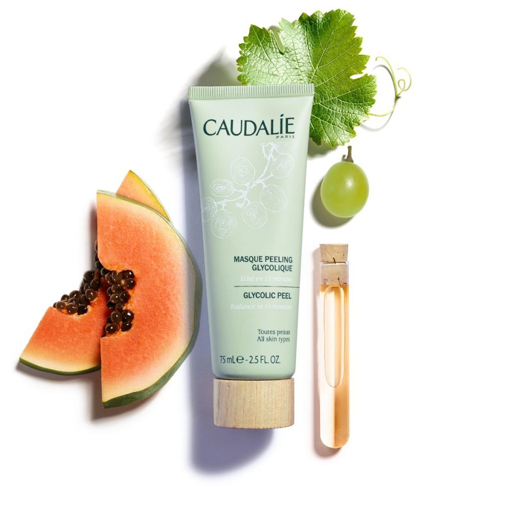 Caudalie Glycolic Peel Mask (with ingredient)-min