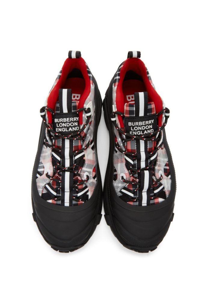 Burberry – Black & Red Arthur Story Sneakers