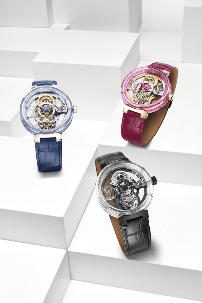 Louis Vuitton Unveils Tambour Curve GMT Flying Tourbillon Watch Series