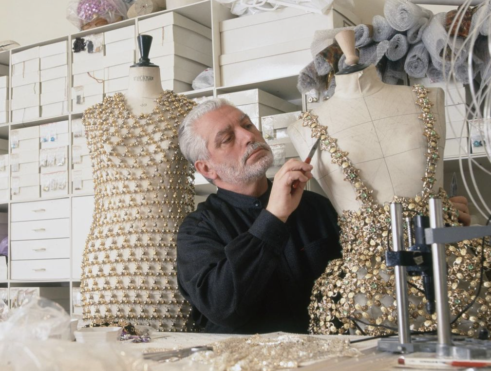 Paco Rabanne, fashion designer and parfumier whose Space Age