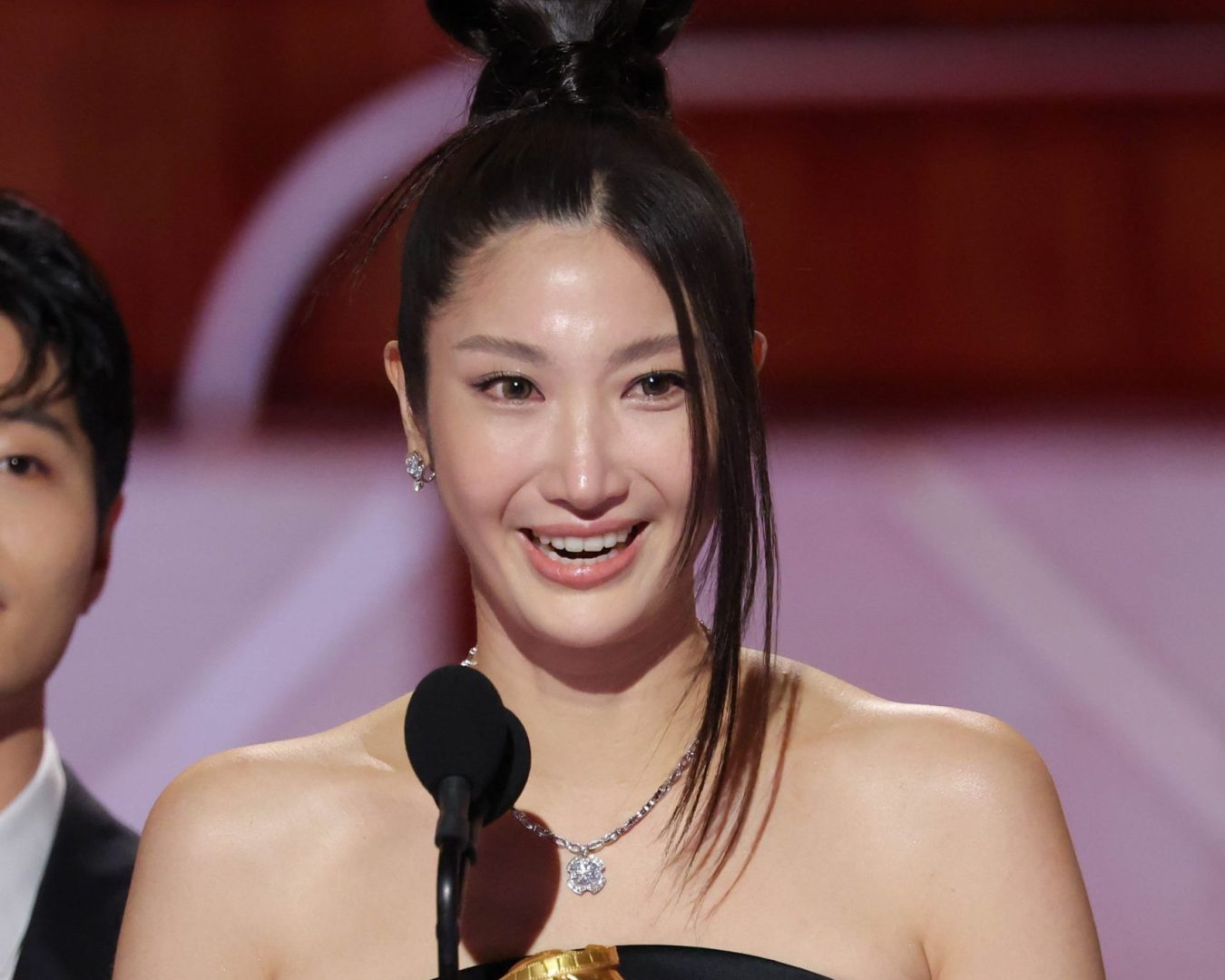 Ejae at the 83rd Annual Golden Globes held at The Beverly Hilton on January 11, 2026 in Beverly Hills, California. (Photo by Rich Polk/2026GG/Penske Media via Getty Images)