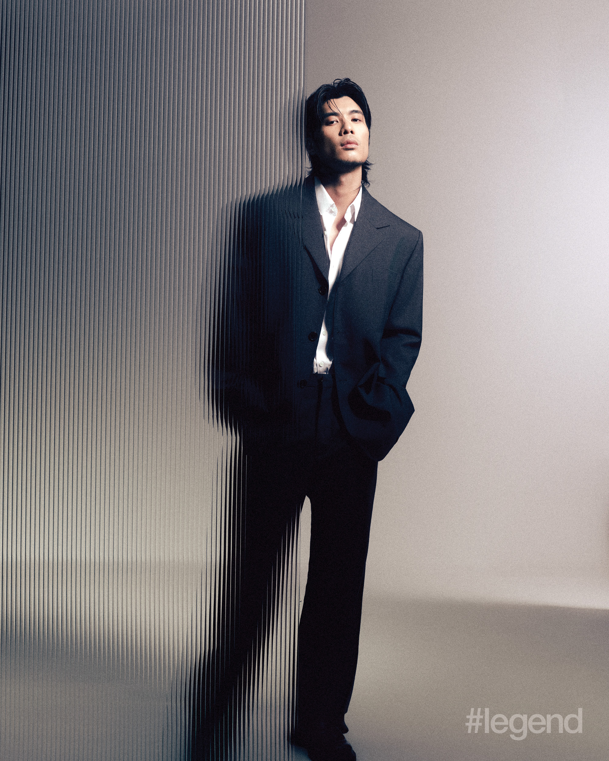 Grey suit and white shirt _ Sandro